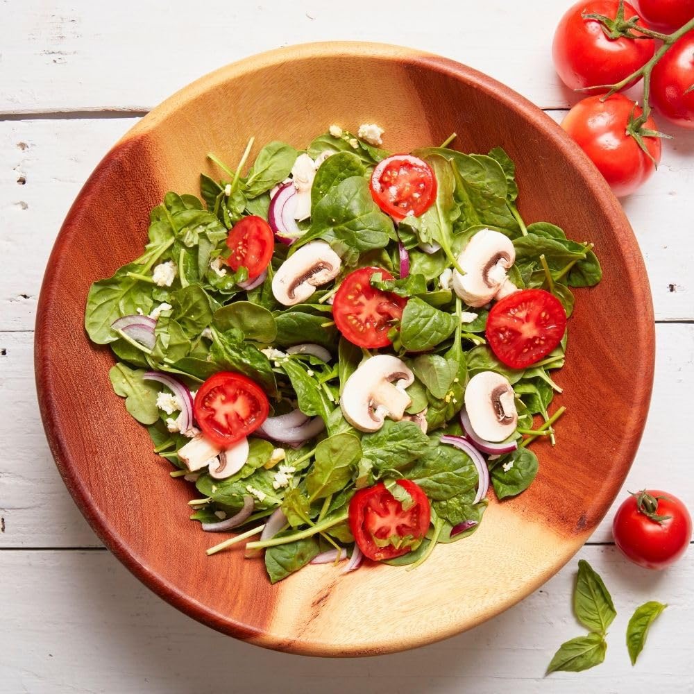 Rustic Wood Bowls for Serving Salads (Medium (11-12"))