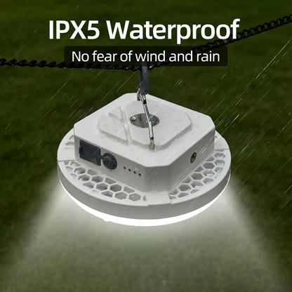 10000mAh Rechargeable Hanging Tent Light with Magnet, 30W 4000LM LED 3 Color Lighting Modes (Remote) Camping Lantern, Portable IPX5 Waterproof LED Flashlight for Emergency & Gift