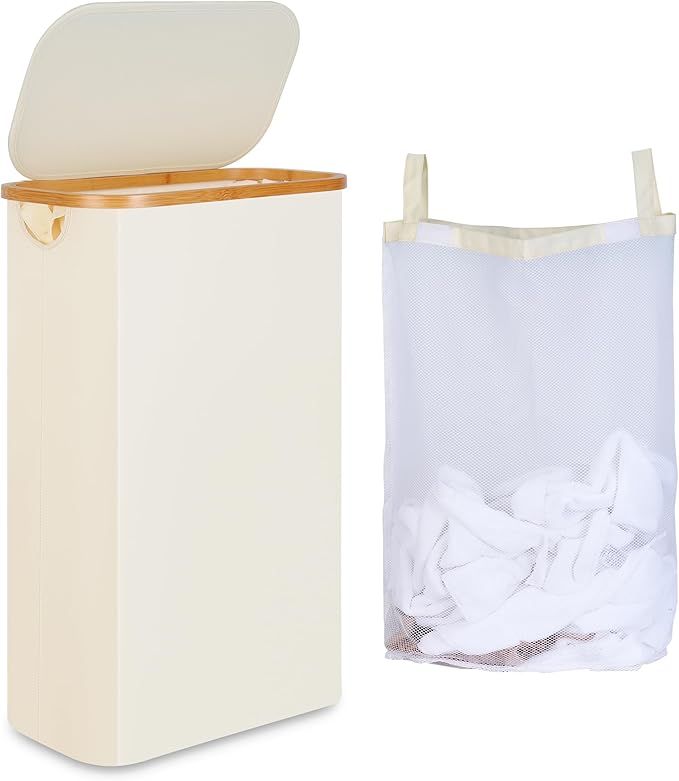 65L Slim Laundry Hamper, Narrow Laundry Basket