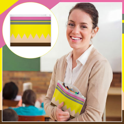 SilTriangle 60 Pcs Teacher Appreciation Gifts Bulk Teacher Survival Kit Waterproof Pencil Pouch Makeup Bags Small Cosmetic Toiletry Bag Thank You Gifts for Women Men Office Graduation Season Supplies