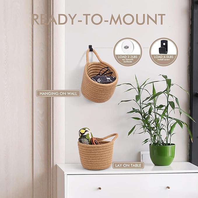 Fabric Wall Hanging Baskets