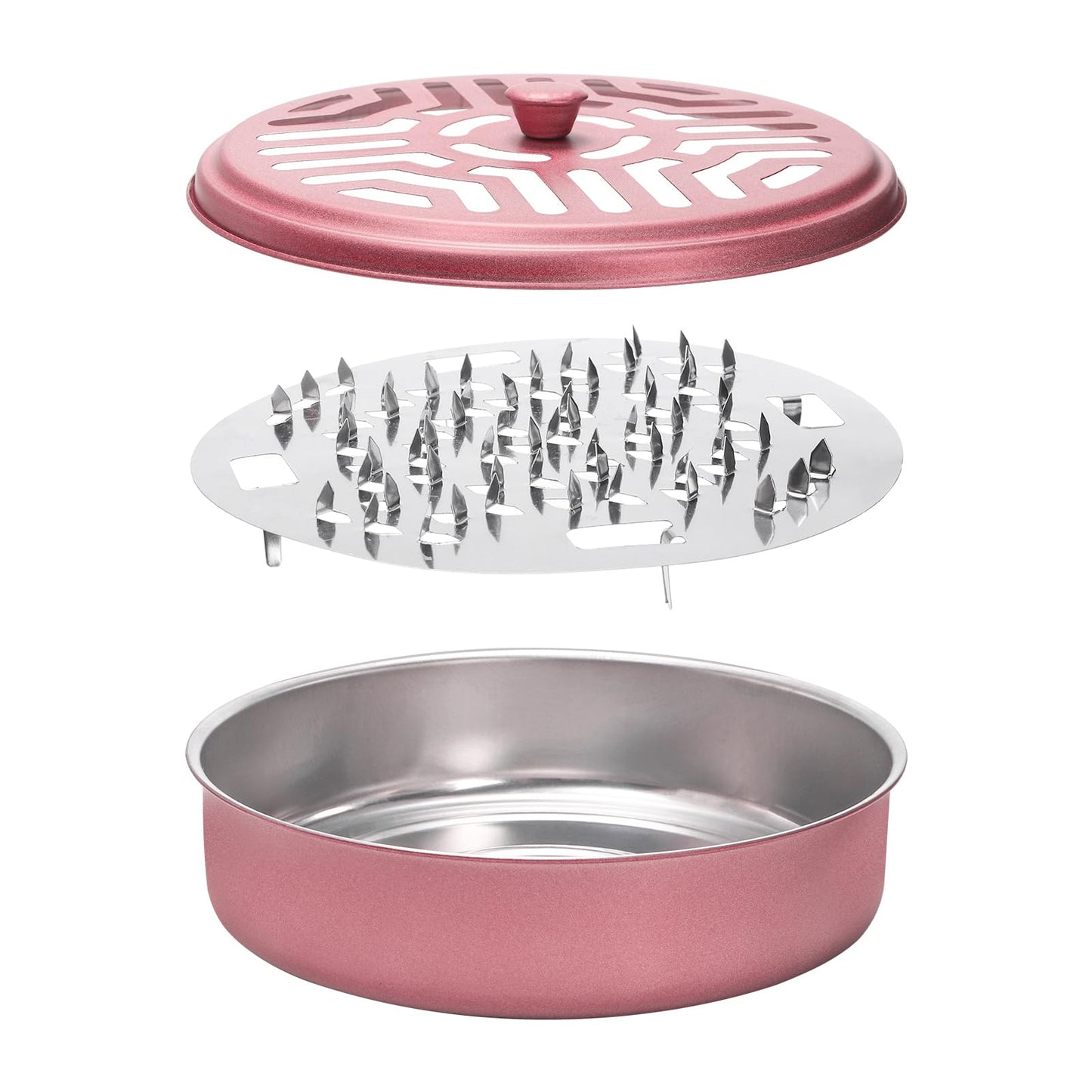 Elsjoy 8 Pack Mosquito Coil Holders, Stainless Steel Incense Coil Burner Portable Mosquito Incense Holder, Metal Mosquito Coil Burner for Home, Camping