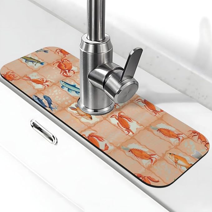 On The Cape Coastal Summer Kitchen sink faucet pad, strong water absorption