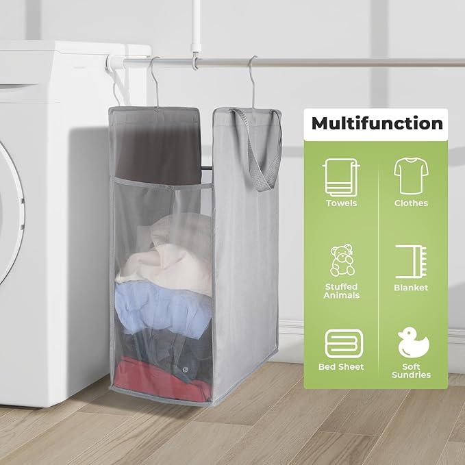FENTEC Fentec Hanging Laundry Hamper, Hanging Laundry Basket, Slim Laundry
