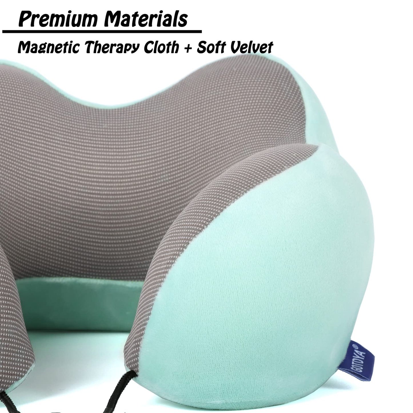Travel Pillow,Travel Neck Pillows for Sleeping,100% Pure Memory Foam Soft Comfort & Support Pillow for Airplane/Car/Office&Home Rest Use-Pink