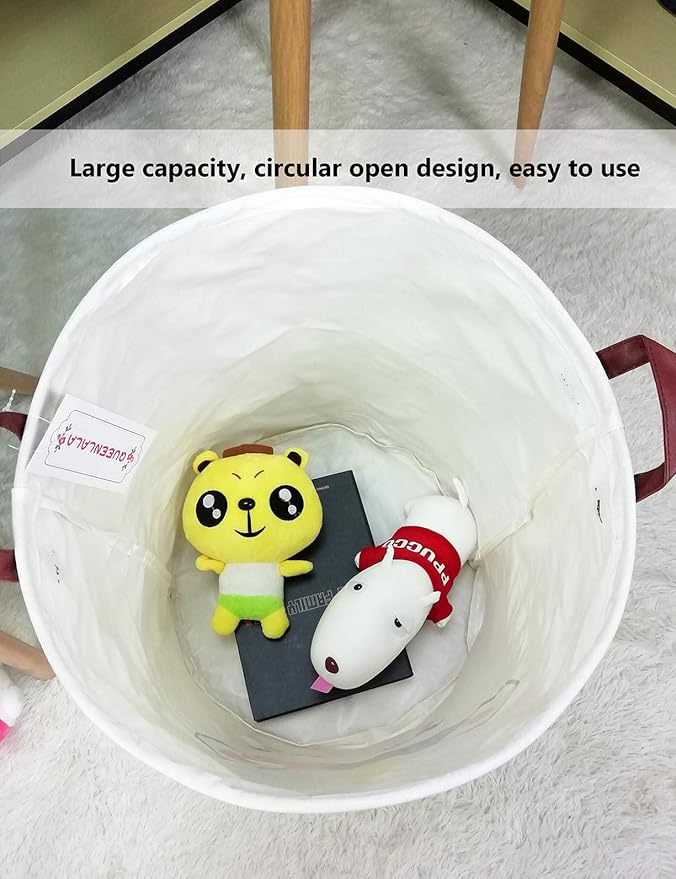 QUEENLALA Large Storage Basket, Laundry Hamper/Bathroom/Home Decor/Collapsible