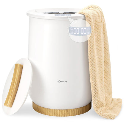 Keenray Upgraded Towel Warmer Bucket, Large Towel Warmer with 3 Heating Modes, Heat Time 30/45/60/90 Min Adjustable and Up to 24 Hour Delay Timer, Towel Heater for Oversize Bathrobes Blankets, CL1Plus