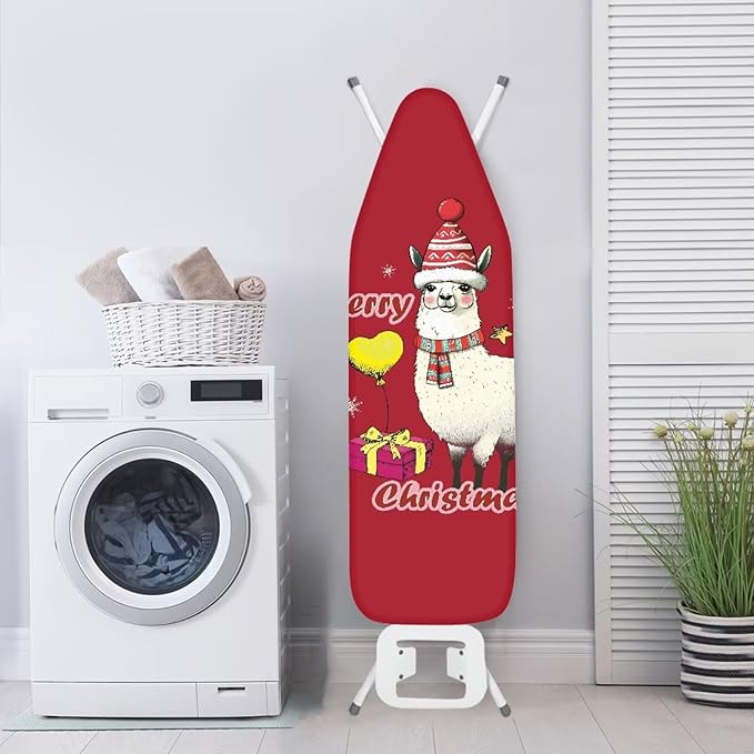 Alpaca Christmas Ironing Board Cover and Pad Ventilate Resist Scorching Cover