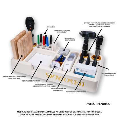 SYNKMED DDORG II – Premium Doctor Desk Organizer for Clinical Workflows, Designed for Medical Professionals, Clinics & Hospitals, Ideal Doctors’ Day & Birthday Gift