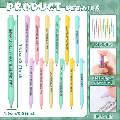 Maitys 24 Sets Thank You Teacher Appreciation Gift for Women Employee Positive Affirmation Gift Inspirational Sticky Note Greeting Cards Pen Ribbon Motivational Notepad for Coworker Office(Eucalyptus)