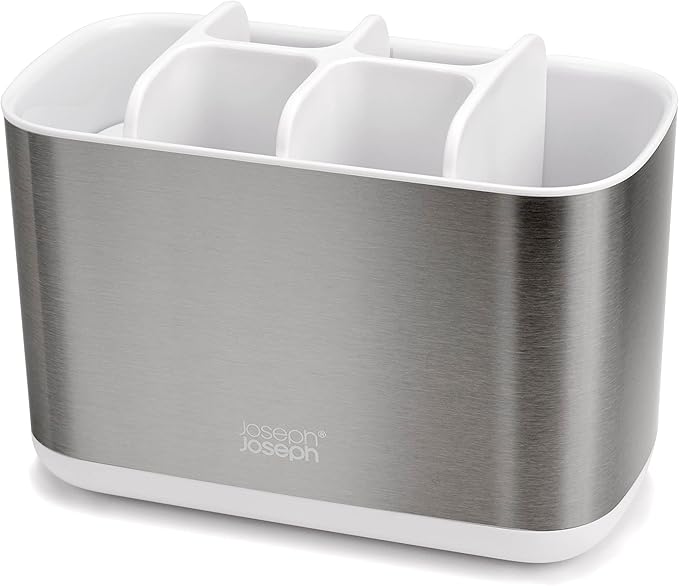 Joseph Joseph EasyStore Stainless-Steel Toothbrush Holder Bathroom Storage