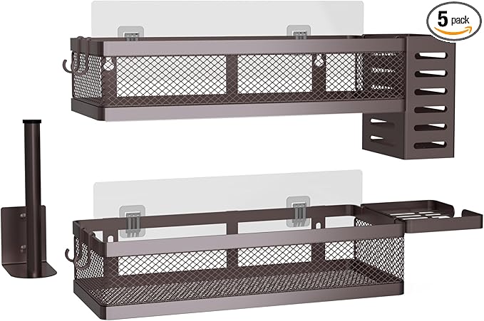 PUSDON Metal Wall Hanging Basket 2 Packs DIY Suitable