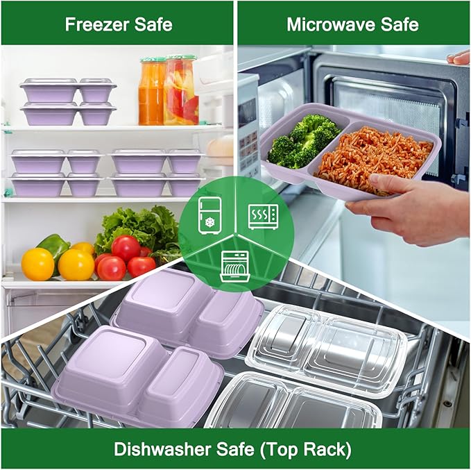 50 Pack 28 oz Meal Prep Containers Reusable