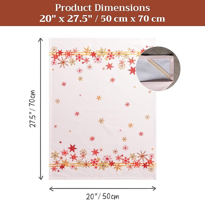 Maison d' Hermine Kitchen Towels Set of 3 100% Cotton 20" x 27.5" Reusable