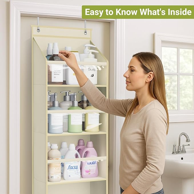 AOODA 2 Pack Over the Door Organizer, Large Capacity Closet Door Hanging