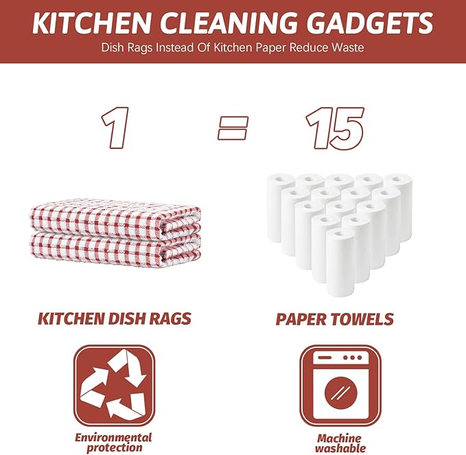 Nialnant 8 Pack Kitchen Towels, Dish Towels