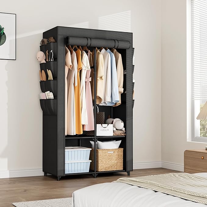 Portable Closet for Hanging Clothes, Portable Wardrobe Closet