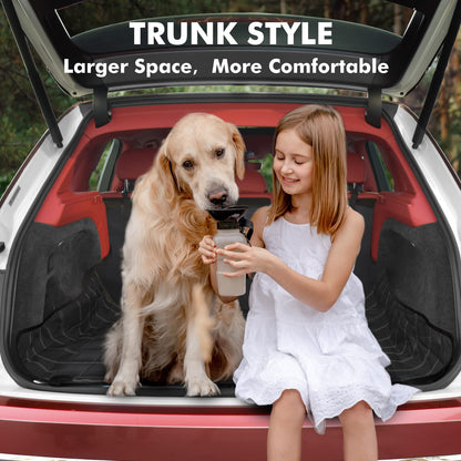 Dog Car Seat Cover 4-in-1, 100% Waterproof Dog Car Hammock, Durable Scratchproof Nonslip Back Bench Cover for Dogs with Seat Anchor, Machine Washable, Universal fits Trucks SUV