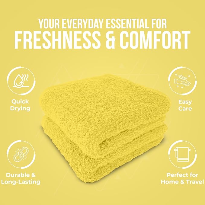 DAN RIVER 24 Pack Wash Cloths for Showering