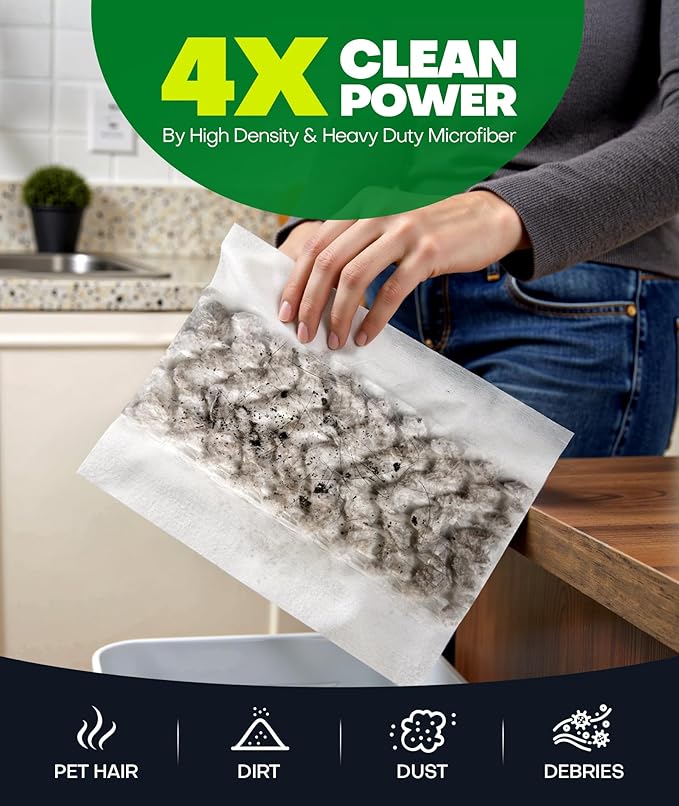 60 Count Heavy Duty Dry Sweeping Cloths Refills