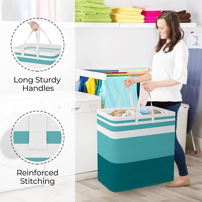 StorageRight Large Collapsible Laundry Basket Hamper