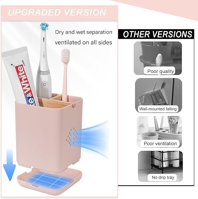 Toothbrush Holders for Bathrooms, Electric Toothbrush Holder Kids Toothbrush