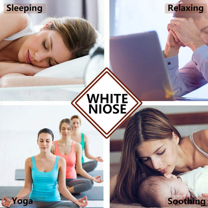 Magicteam Sound Machines White Noise Machine with 20 Non Looping Natural Soothing Sounds and Memory Function 32 Levels of Volume Sleep Sound Timer Therapy for Baby Kids Adults (White Little)