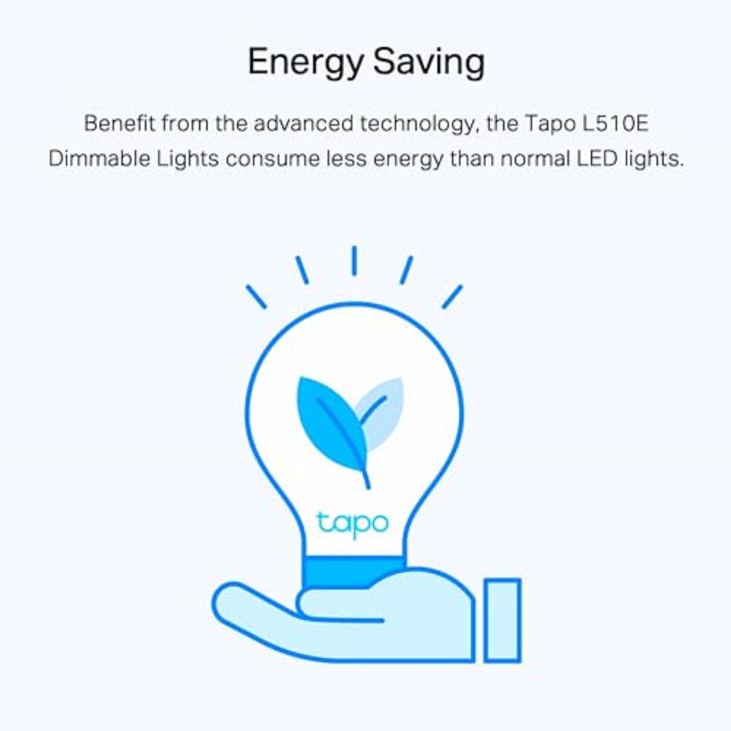 Tapo L510E Smart Bulb, Smart WiFi LED Light, E27, Works with Amazon Alexa(Echo and Echo Dot), Google Home, Dimmable Soft Warm White, No Hub Required [Energy Class F]