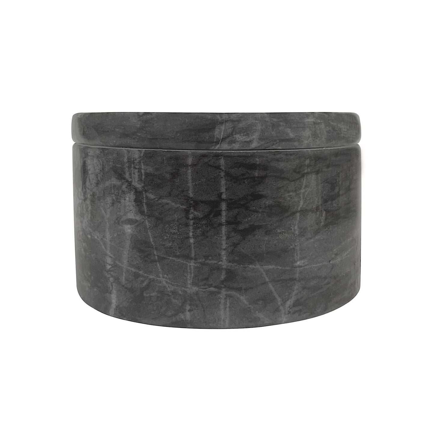 Fox Run Black Marble Double Salt Cellar Black 4” x 4” x 2.5”