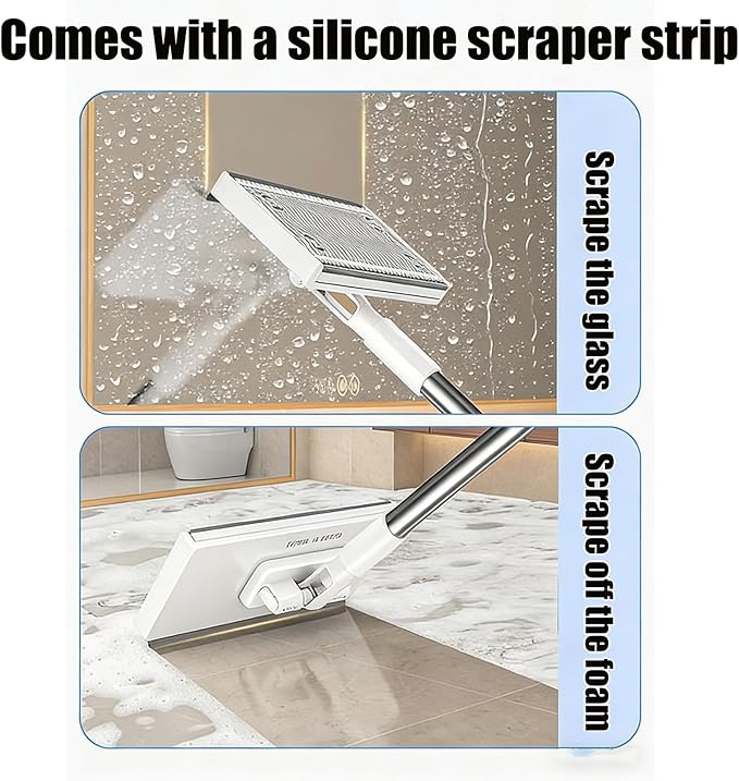 Snap Grip Mini Mop, Clever Zero Touch Cloth Changing Mini Mops, 39 Inch
