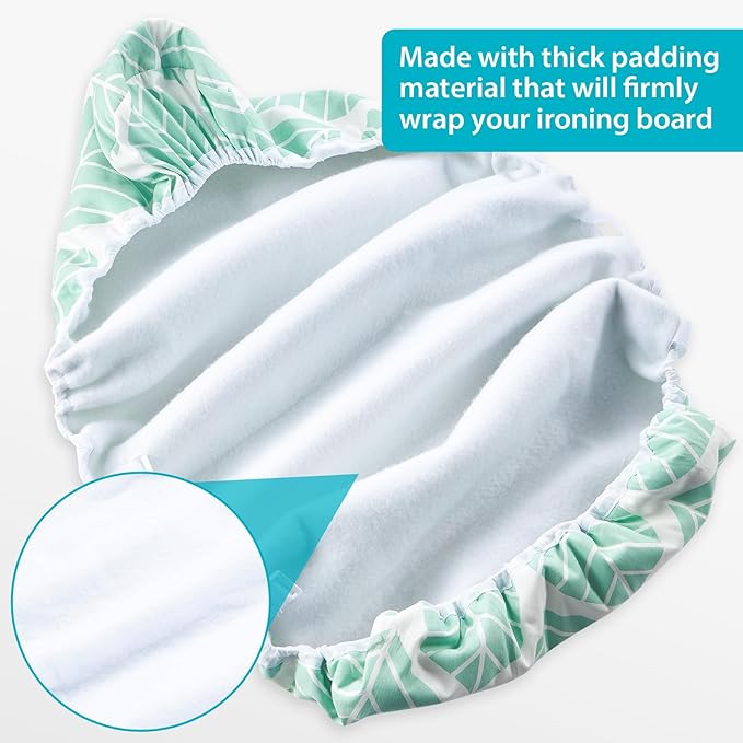 Seiritex Wide Ironing Board Cover and Pad 18 x 49 inch Heat Reflective