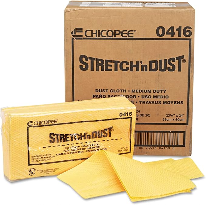 Chicopee 0416 Stretch 'n Dust, Medium Duty 24" x 24" Unfolded Dust Clothes