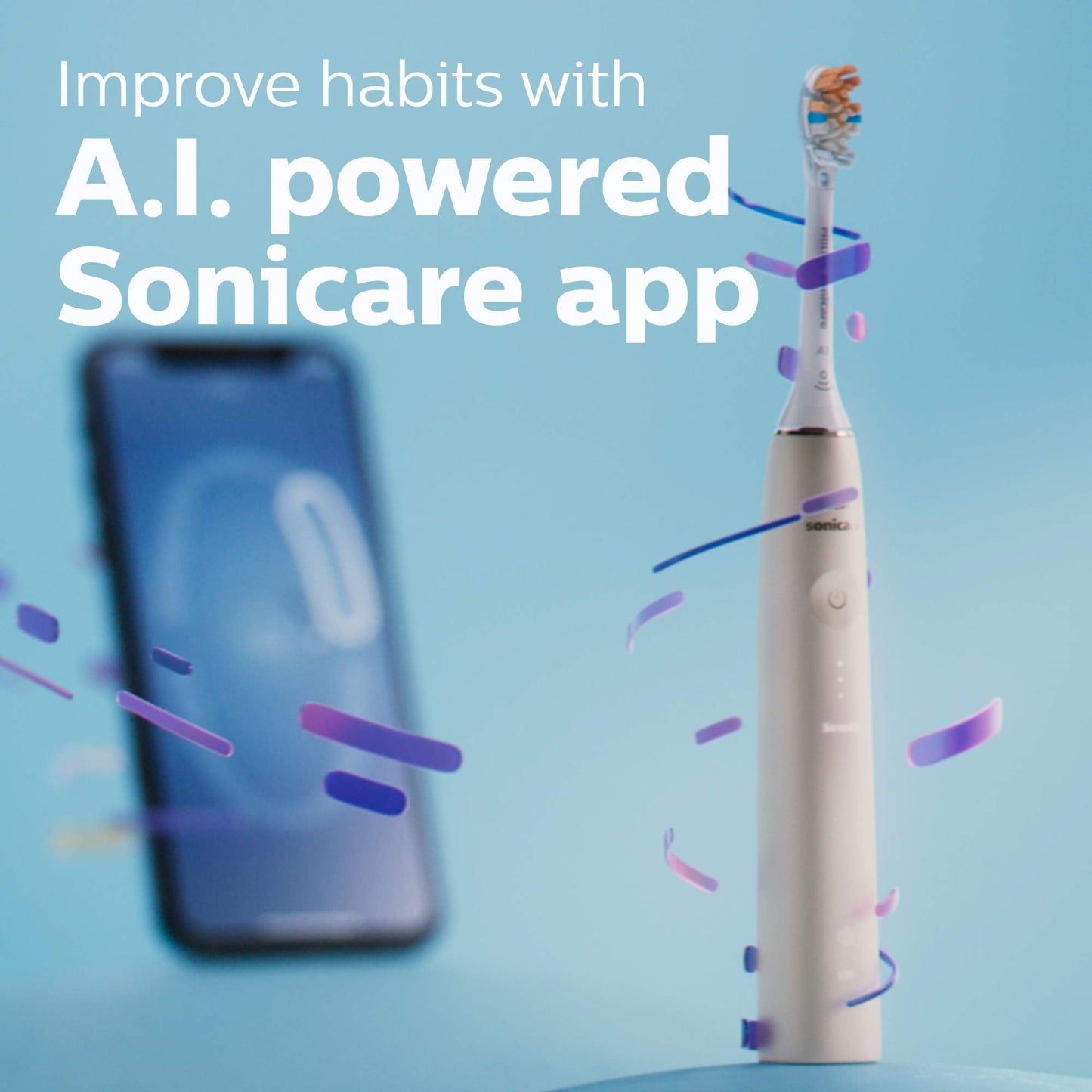 Philips Sonicare DiamondClean 9900 Prestige Electric Toothbrush - with SenseIQ Technology and Advanced AI App, 5 Brushing Modes, 3 Intensity Levels, Charging Travel Case,Midnight Blue, Model HX9990/12