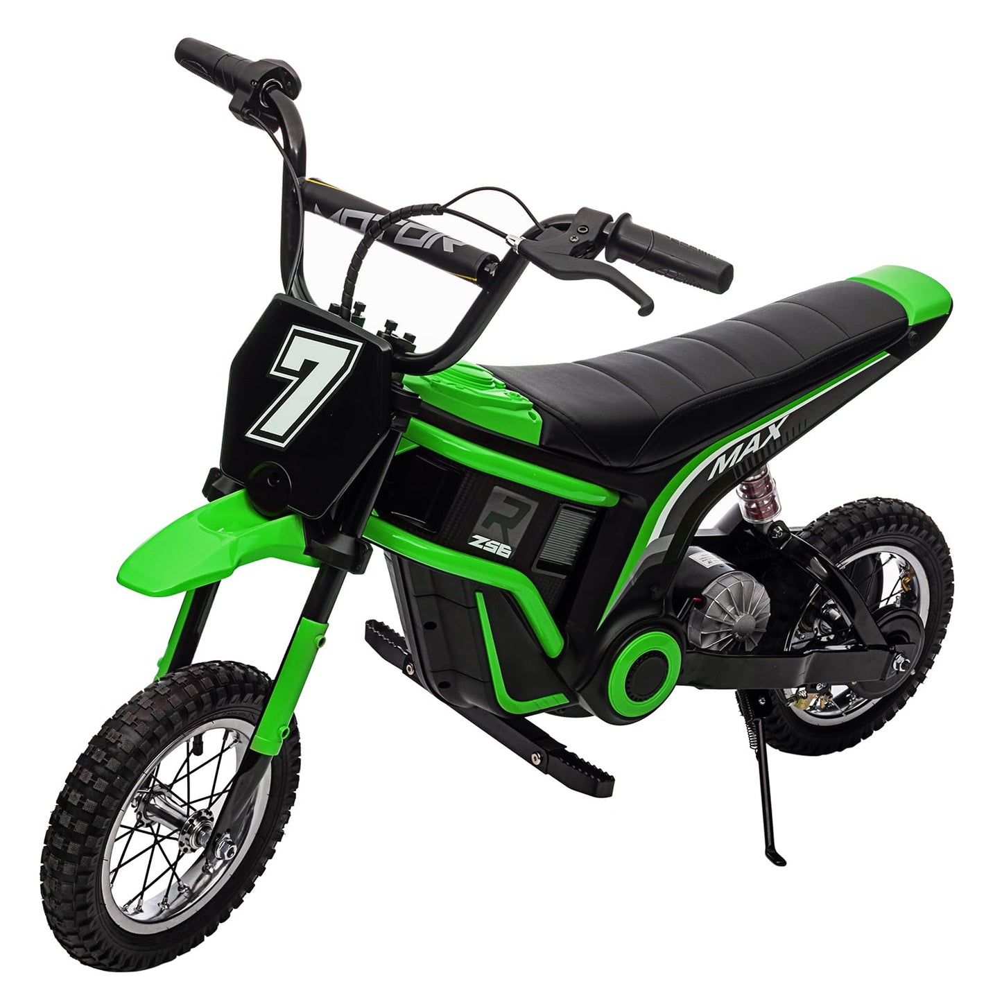 24V 350W Electric Dirt Bike for Kids – 3-Speed Modes, 14.29MPH Max Speed, ASTM-Certified Safe Motorcycle with Shockproof Suspension, Best Gift for Boys & Girls