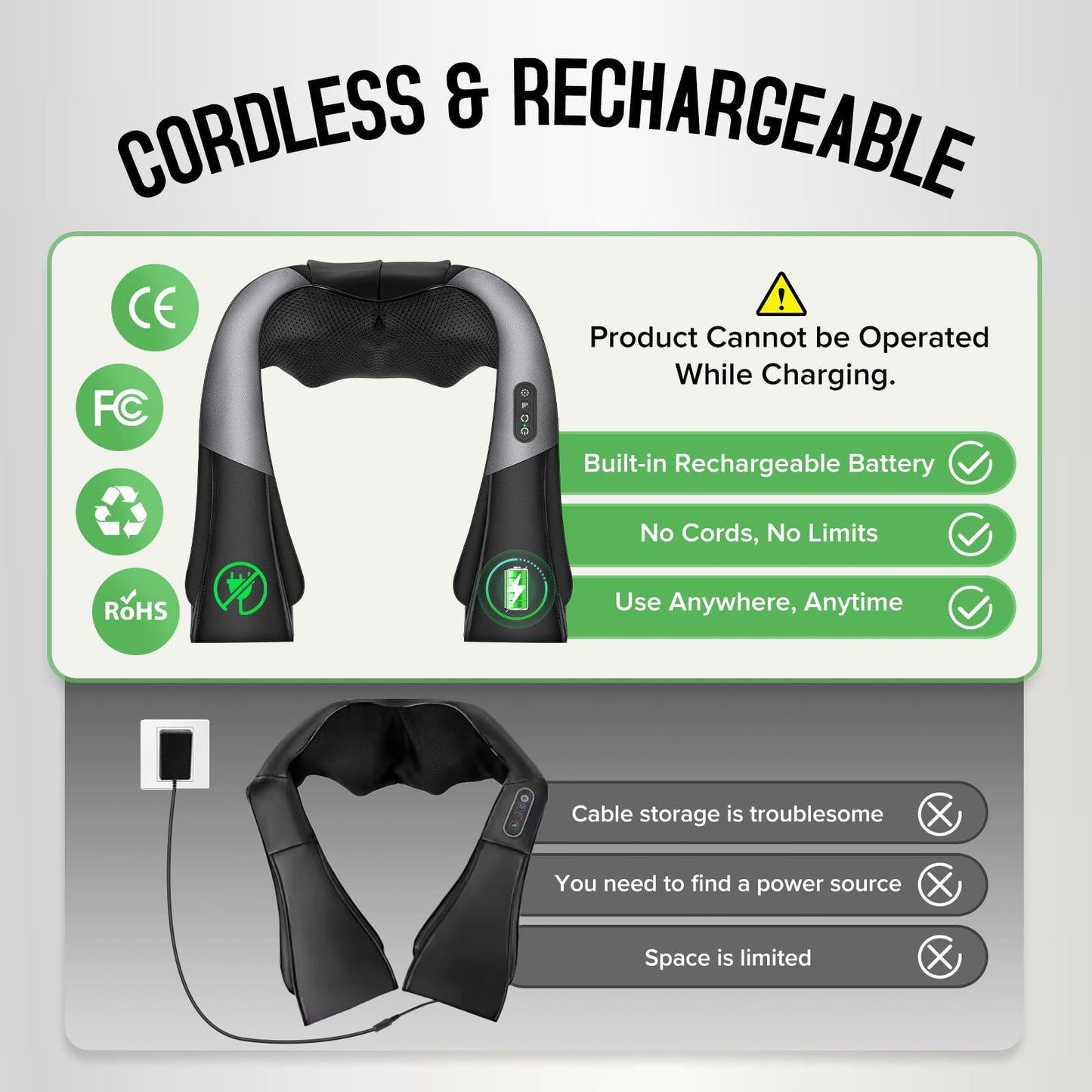 AERLANG Fathers Day Dad Gifts Neck Massger,Shiatsu Neck and Back Massager with Heating Neck and Shoulder Massager Deep Kneading Pillow for Massage Home Office Car Use Gifts for Women Men Dad Mom