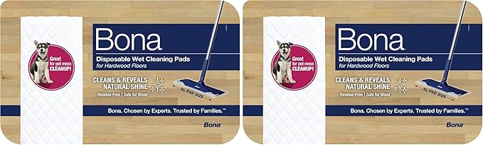 Bona Hardwood Floor Disposable Wet Cleaning Pads