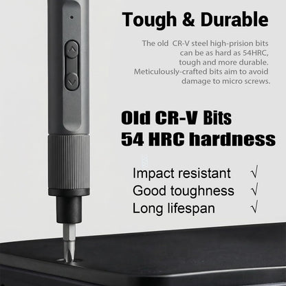 Mini Electric Screwdriver Set, 26-in-1 Rechargeable Electric Precision Screwdriver, Electronics Screwdriver Set for PC, Phone, Laptop, Camera & Electronics Repair