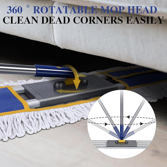 36" Commercial Mop for Floor Cleaning, Masthome Heavy Duty Industrial Mop
