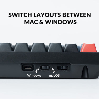 Keychron K10 Pro Wireless Custom Mechanical Keyboard, QMK/VIA Programmable Bluetooth/Wired White Backlight, Hot-swappable Keychron K Pro Brown Switch - For Mac Windows Linux