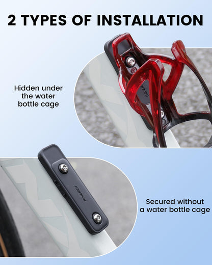 Ravemen Bike Tracker Compatible with Apple Find My, Rechargeable Anti-Theft GPS Tracker for Bikes, 8-Month Power Life Bicycle Finder Location Accessories Hidden Under Bottle Holder (iOS Only)