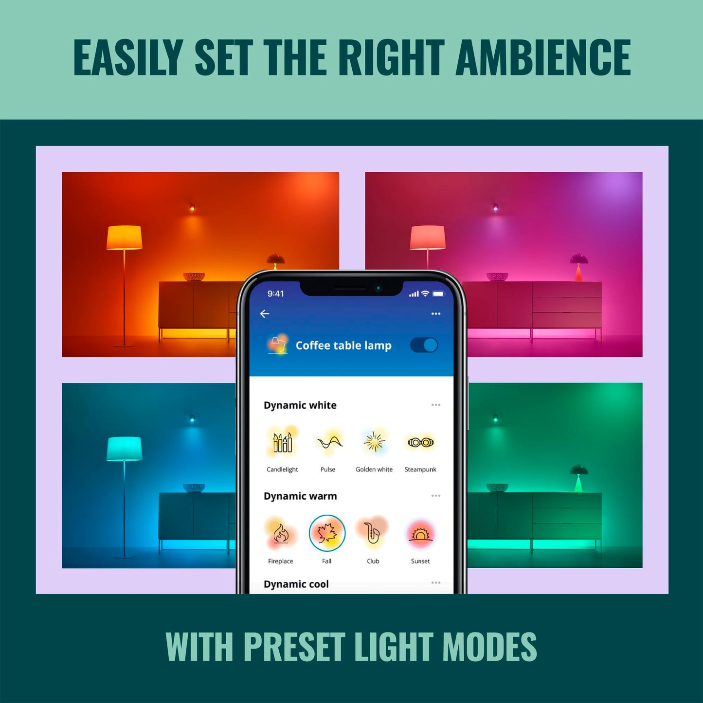 WiZ Clear 60W ST19 Tunable White Filament LED Smart Bulb - Pack of 6 - E26- Indoor - Connects to Your Existing Wi-Fi - Control with Voice or App + Activate with Motion - Matter Compatible