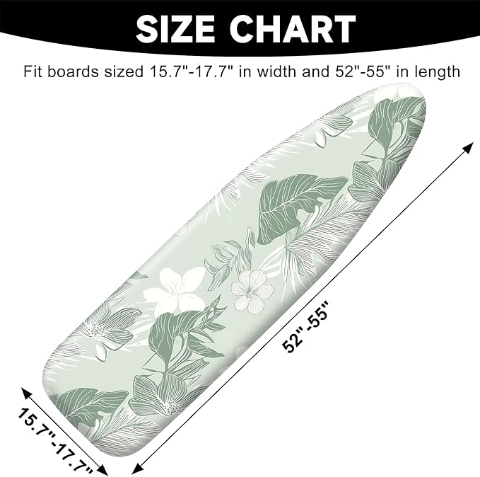 Quick Install Ironing Board Cover 17" x 55" Ironing Board Cover
