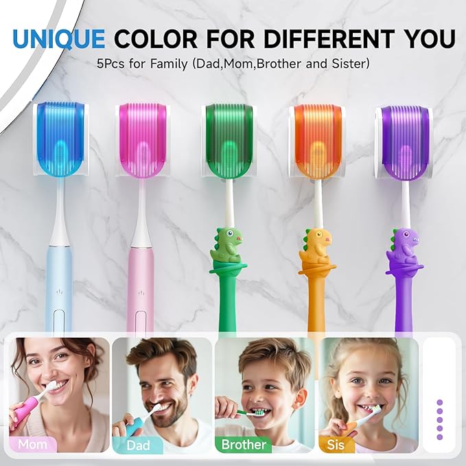 Toothbrush Holders for Bathrooms【Upgrade Single Slot Design】 Toothbrush Holder