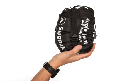 Snugpak Jungle Blanket WGTE - Windproof, Water-Resistant Travel Blanket with Travelsoft Technology - Ideal for Hiking, Camping, Emergencies - With Compression Stuff Sack - Black
