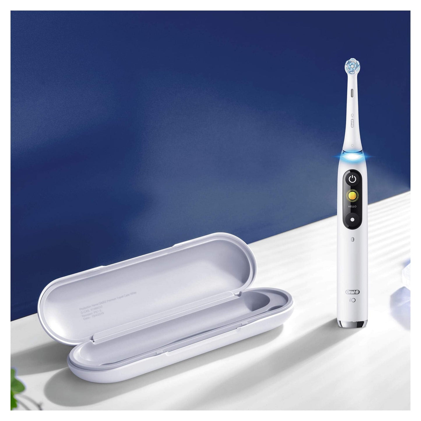 Oral-B iO Series 9 Electric Toothbrush, 7 Cleaning Modes for Dental Care, Magnetic Technology, 3D Tooth Surface Analysis, Colour Display, Charging Travel Case, Gift for Man/Woman, White Alabaster