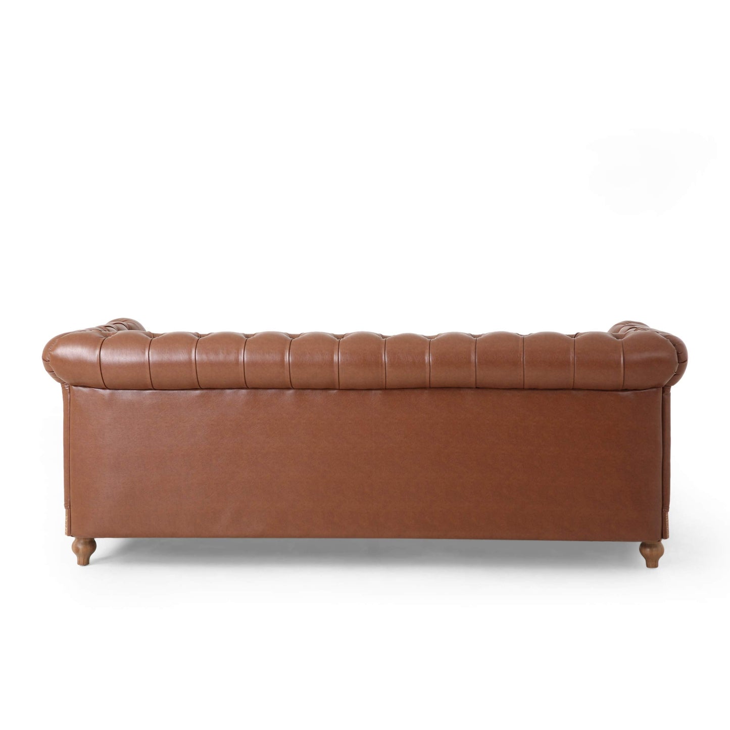 Christopher Knight Home Castalia Sofas, Cognac Brown + Natural