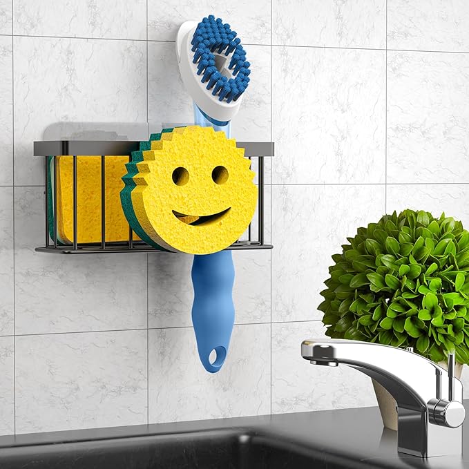 Sponge Holder Smiley Face, Sink Caddy