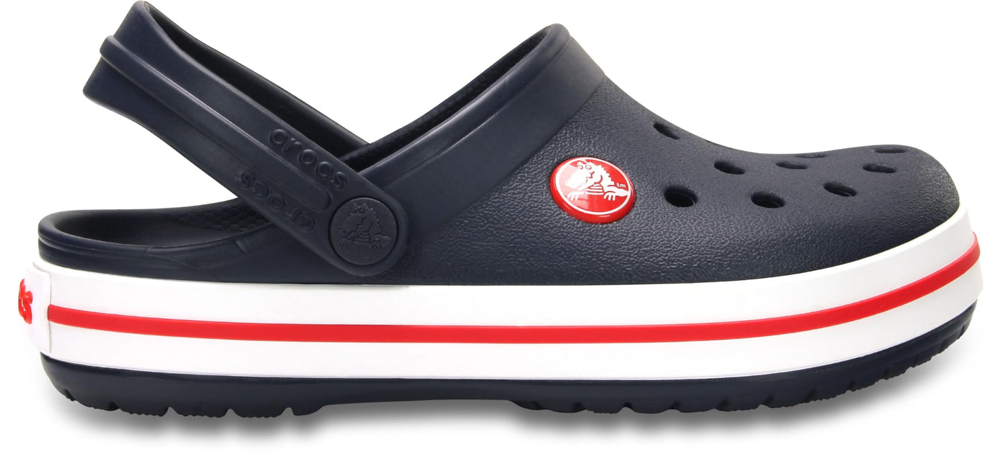 Crocs Unisex Kids Clogs, Navy Red, 9 UK Child