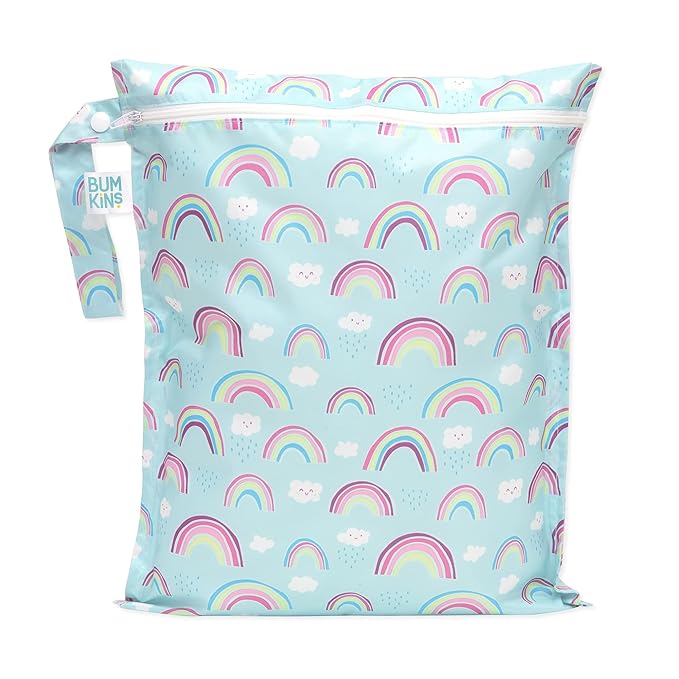 Bumkins Waterproof Wet Bag for Baby, Swim Suit, Cloth Diapers, Pump Parts