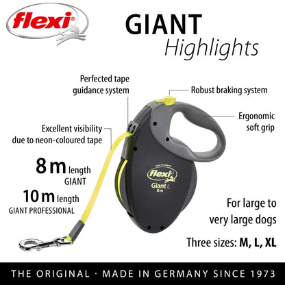 flexi Giant Professional L Tape 10 m black/neon yellow